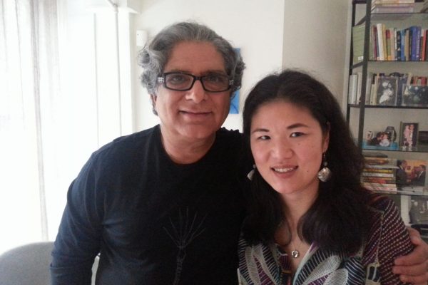 Kristin Meekhof with Deepak Chopra, MD, FACP, January 2014, the first time met him. 