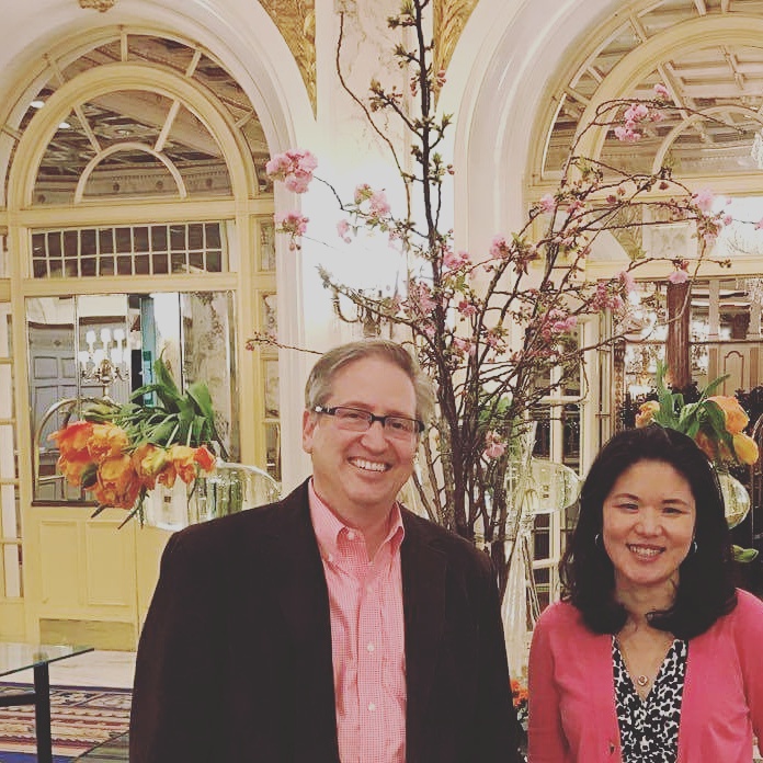 Michael Silvio with me at the Fairmont Hotel in Boston- the venue for the conference. 