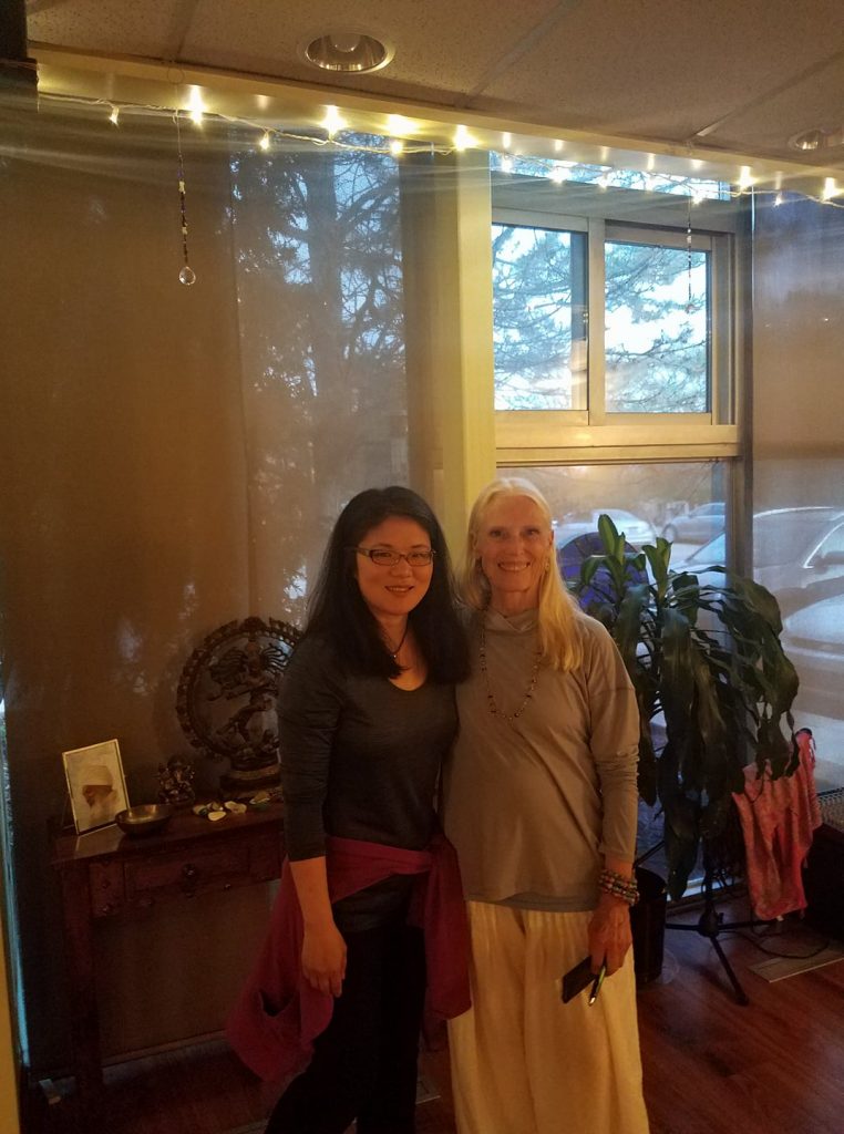 Kristin Meekhof with Karma Yoga Co- Owner, Nancy Mc Caochan